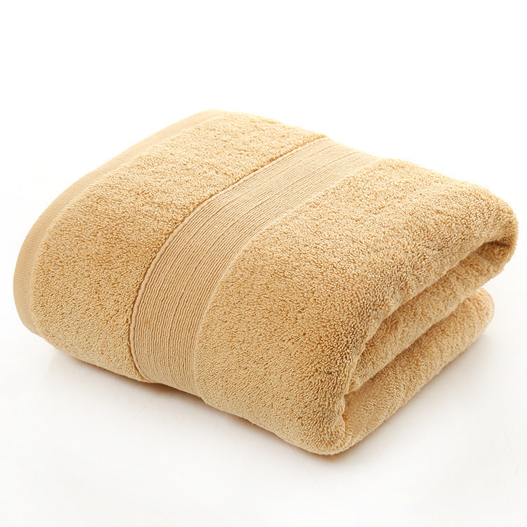 Cotton thickened plain colored bath towel - Amazhona 