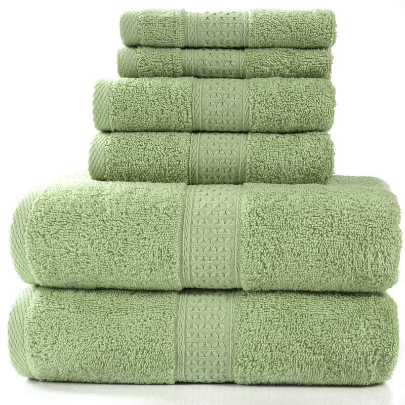 Cotton absorbent towel set of 3 pieces and 6 pieces - Amazhona 