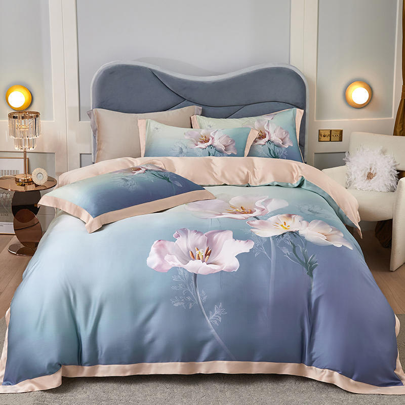 Tencel Four-piece Large Version Series Focus On High-end Bedding - Amazhona 