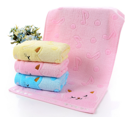 Bamboo Fiber Kitten Face Bath Towels - Amazhona 