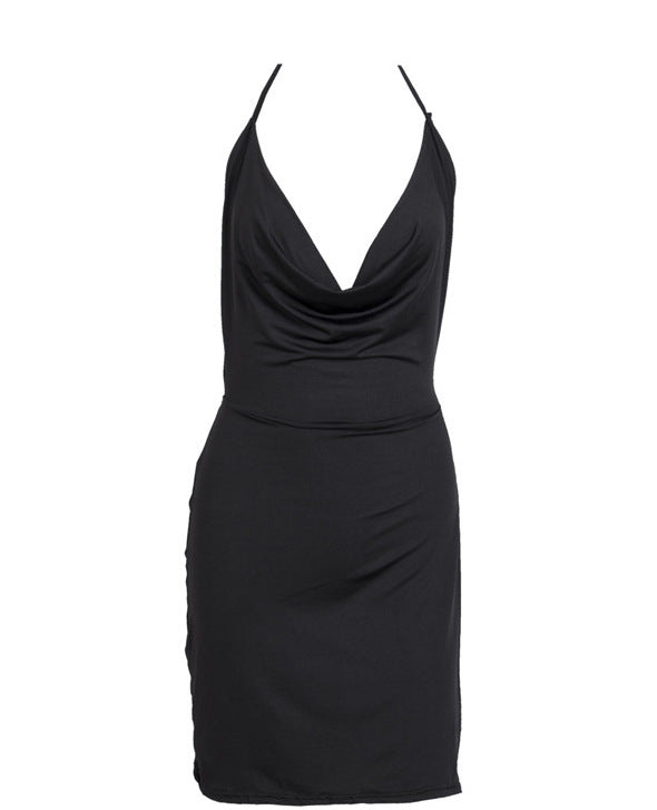 Strapless low-cut backless dress - Amazhona 