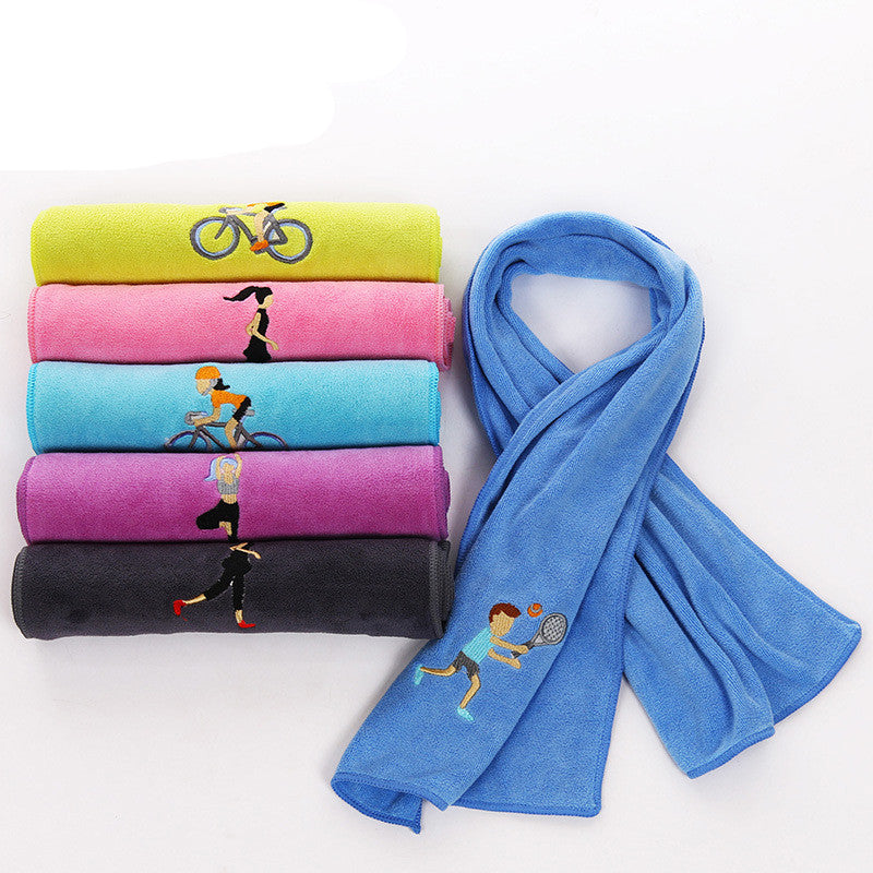 Embroidered Sports Towel - Amazhona 