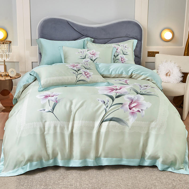 Tencel Four-piece Large Version Series Focus On High-end Bedding - Amazhona 