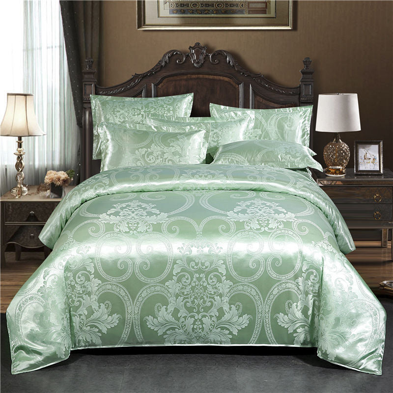 European Jacquard Quilt Cover Single And Double Silk - Amazhona 