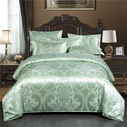 European Jacquard Quilt Cover Single And Double Silk - Amazhona 