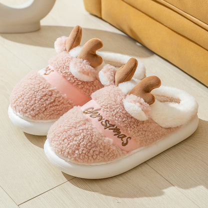 Non-slip Indoor Home Couple Cute Platform Slippers - Amazhona 