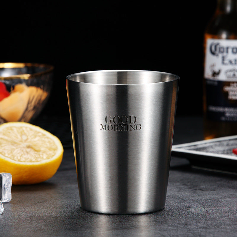 304 Stainless Steel Drop-proof Household Beer Mug - Amazhona 