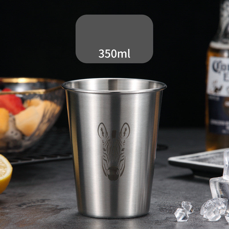 304 Stainless Steel Drop-proof Household Beer Mug - Amazhona 