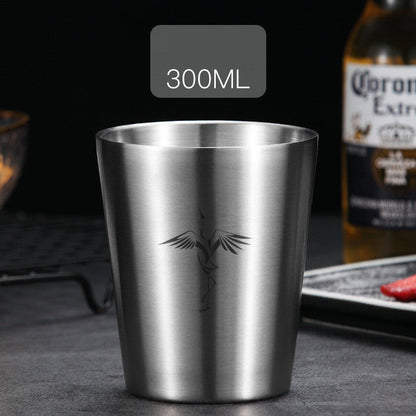 304 Stainless Steel Drop-proof Household Beer Mug - Amazhona 