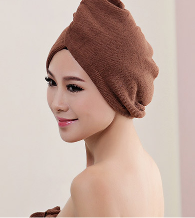 Women's Hair Dryer Cap, Absorbent Dry Hair Towel - Amazhona 