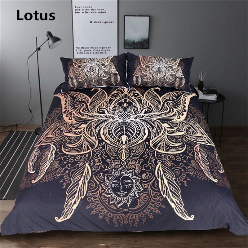 Printed Duvet Cover - Amazhona 