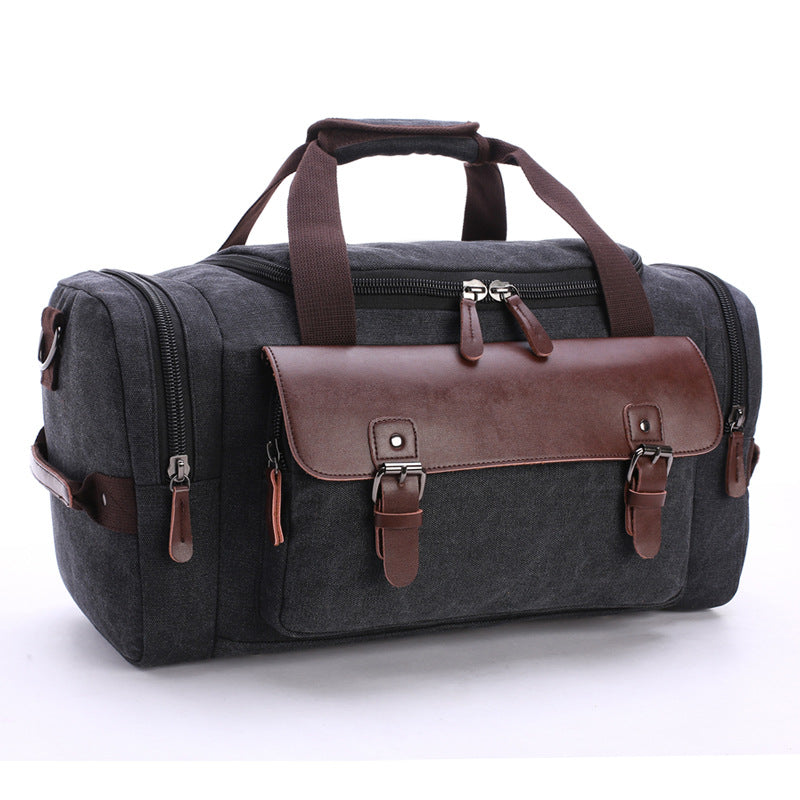 Travel bag student shoulder slung hand bag large capacity travel canvas bag luggage bag - Amazhona 