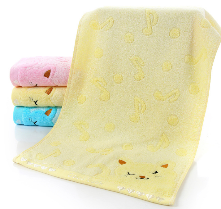 Bamboo Fiber Kitten Face Bath Towels - Amazhona 