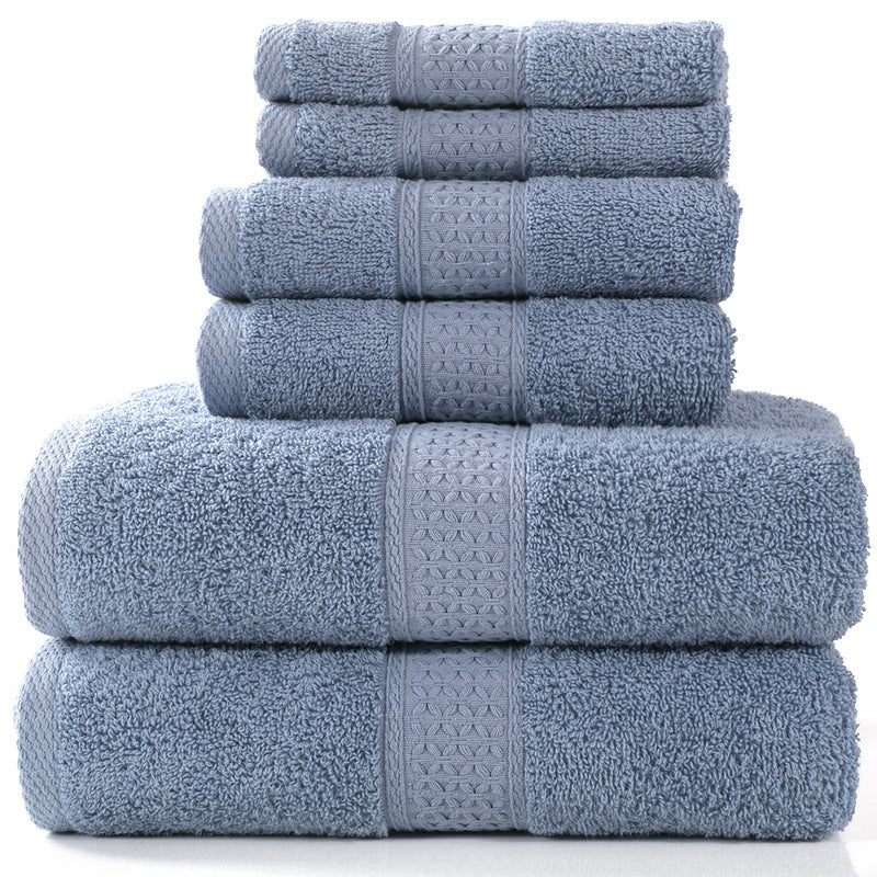 Cotton absorbent towel set of 3 pieces and 6 pieces - Amazhona 