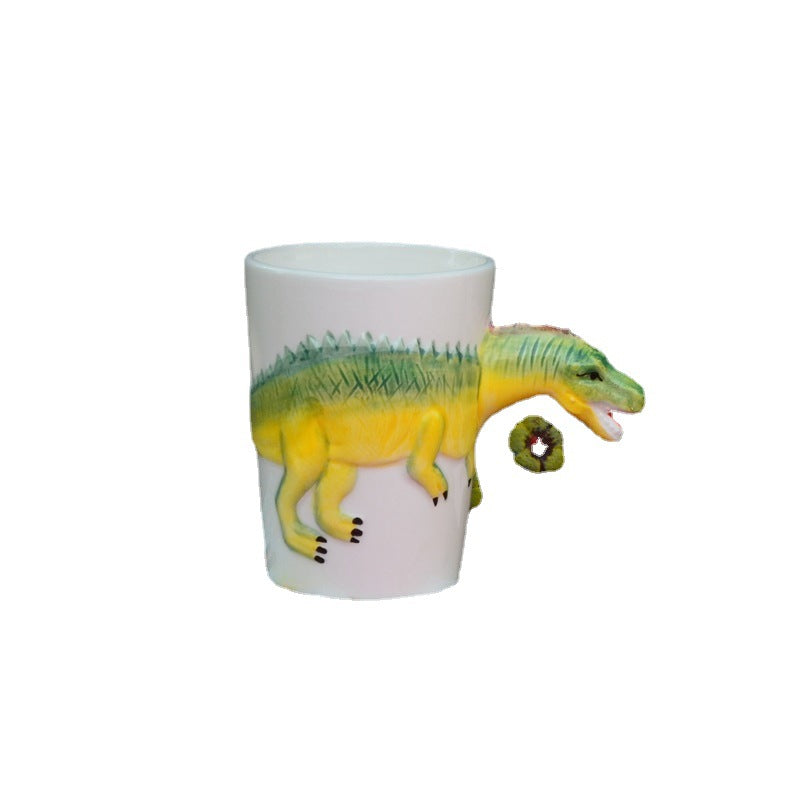 3D Ceramic Dinosaur Shape Cup Special-shaped Hand-painted - Amazhona 