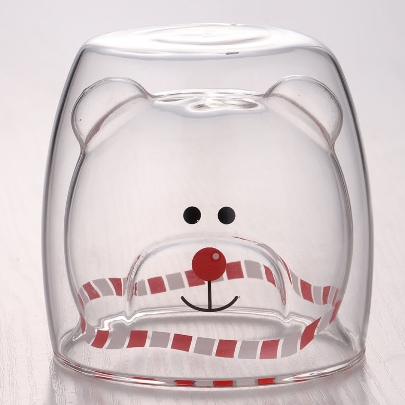 3D Double Layer Lovely Panda Cup Skull Wine Cup - Amazhona 