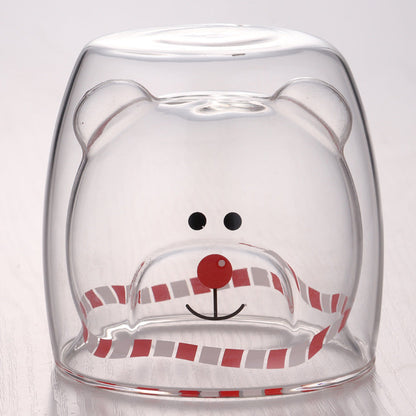 3D Double Layer Lovely Panda Cup Skull Wine Cup - Amazhona 