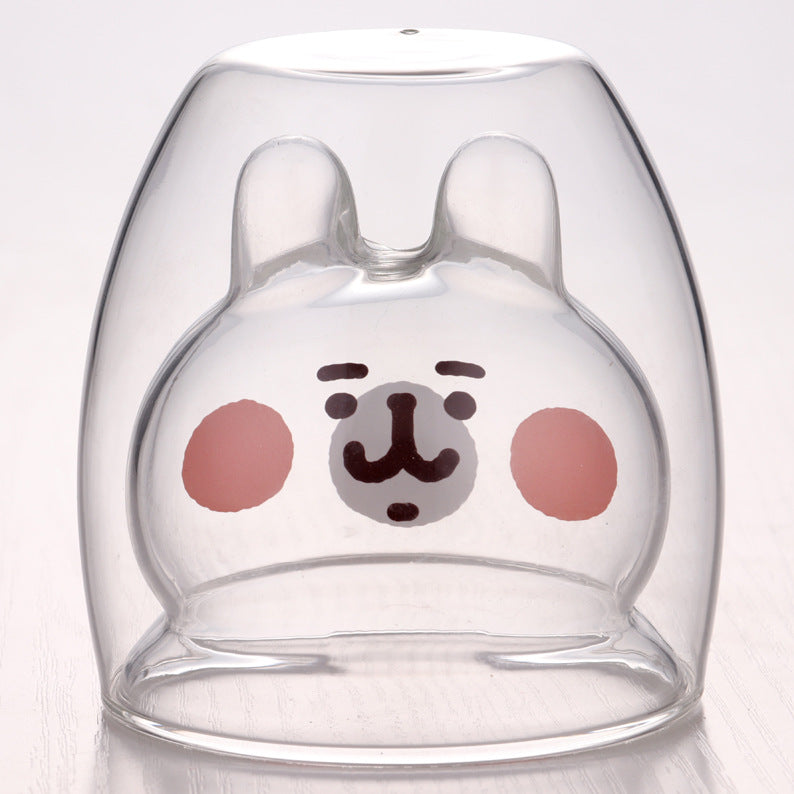 3D Double Layer Lovely Panda Cup Skull Wine Cup - Amazhona 