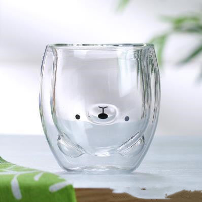 3D Double Layer Lovely Panda Cup Skull Wine Cup - Amazhona 