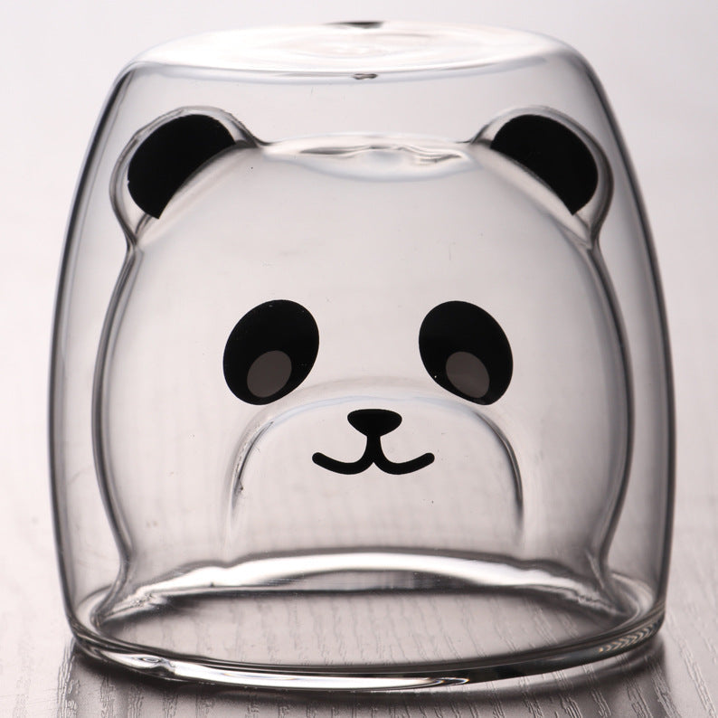 3D Double Layer Lovely Panda Cup Skull Wine Cup - Amazhona 