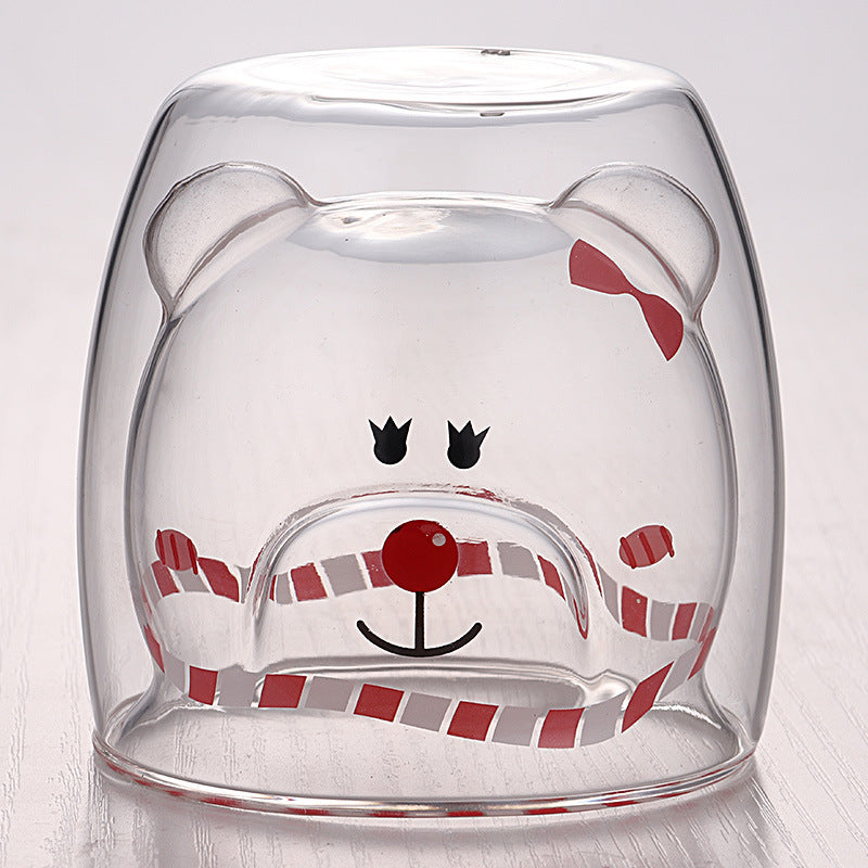 3D Double Layer Lovely Panda Cup Skull Wine Cup - Amazhona 