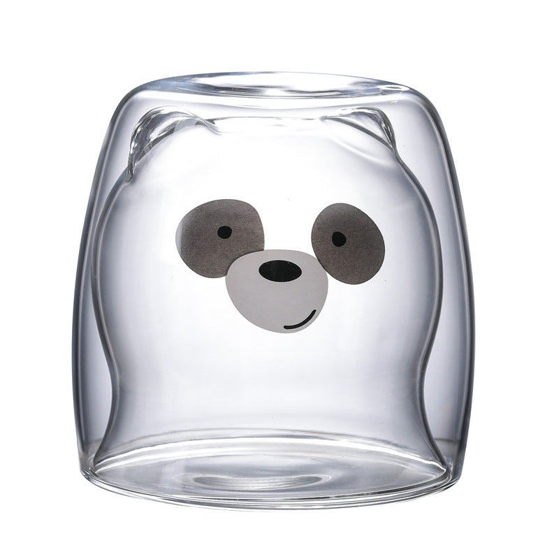 3D Double Layer Lovely Panda Cup Skull Wine Cup - Amazhona 