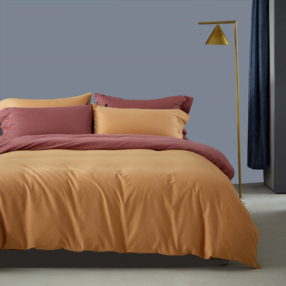 Pure Color Warm Duvet Cover Autumn And Winter Bedding - Amazhona 