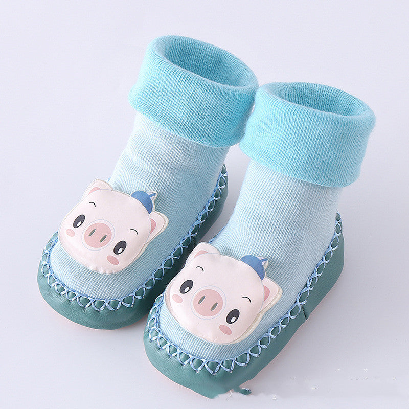 Toddler Indoor Shoes Socks Newborn Shoes Cotton Baby Socks - Amazhona 