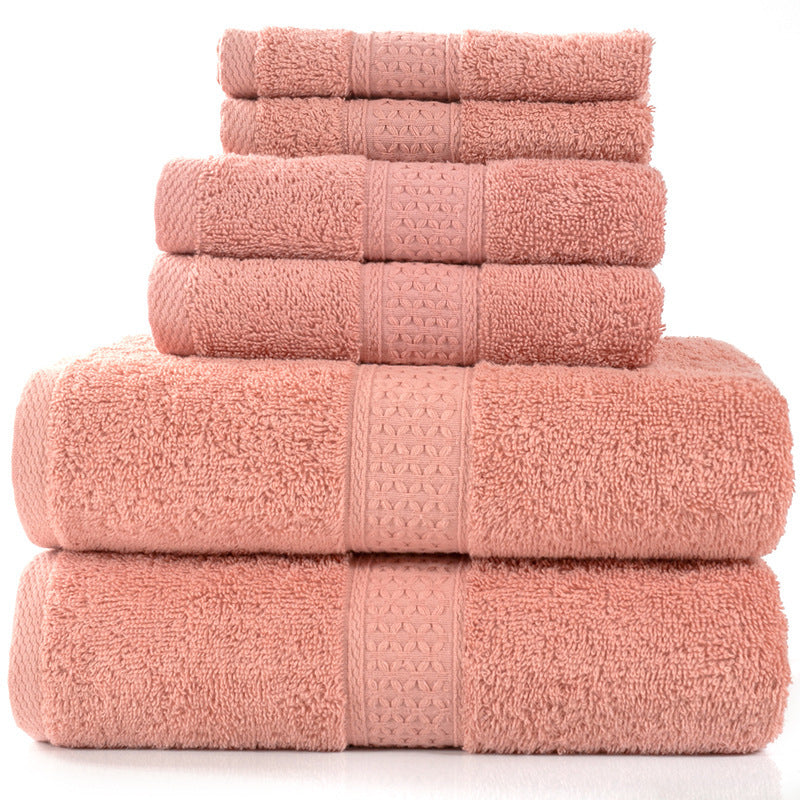 Cotton absorbent towel set of 3 pieces and 6 pieces - Amazhona 