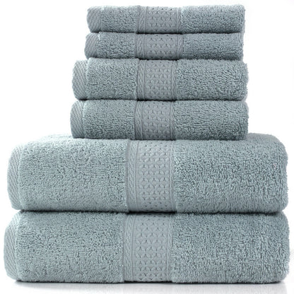 Cotton absorbent towel set of 3 pieces and 6 pieces - Amazhona 