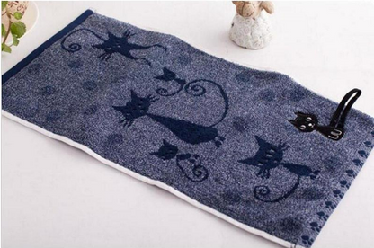 Tail Hook Cotton Cat Face Towel 25x50cm - Amazhona 