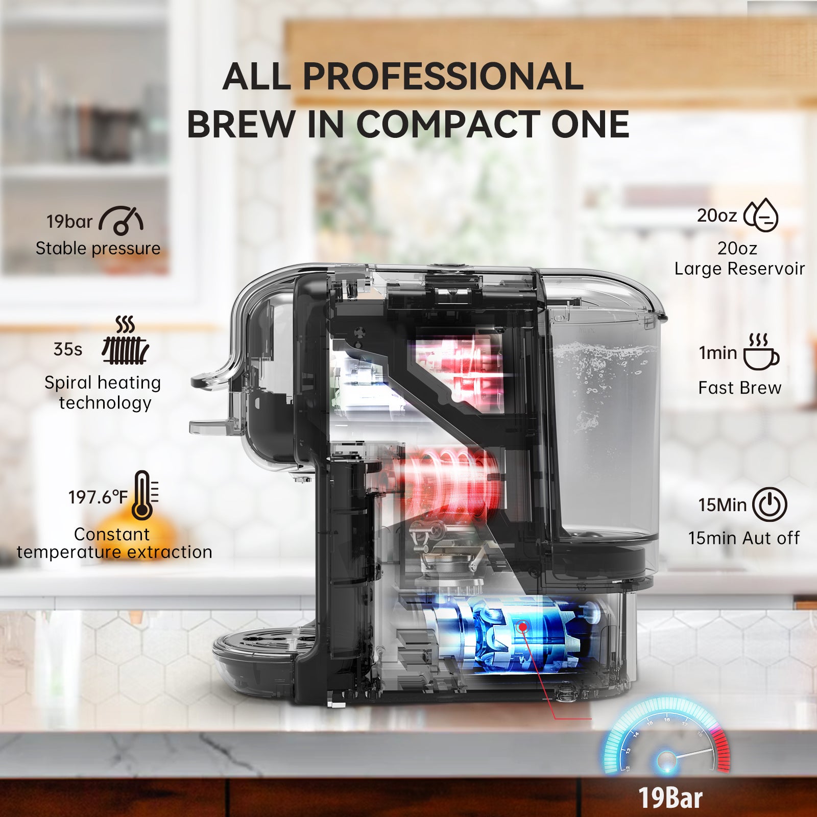 Small Espresso Machine For Home Use - Amazhona 