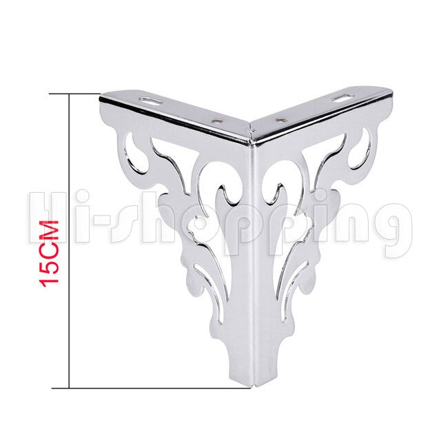 4Pcs/Set Metal Furniture Legs Height 15/12cm Polished Modern Hollow Feet For Sofa Chair Table Cabinet Bed DIY Accessories - Amazhona 