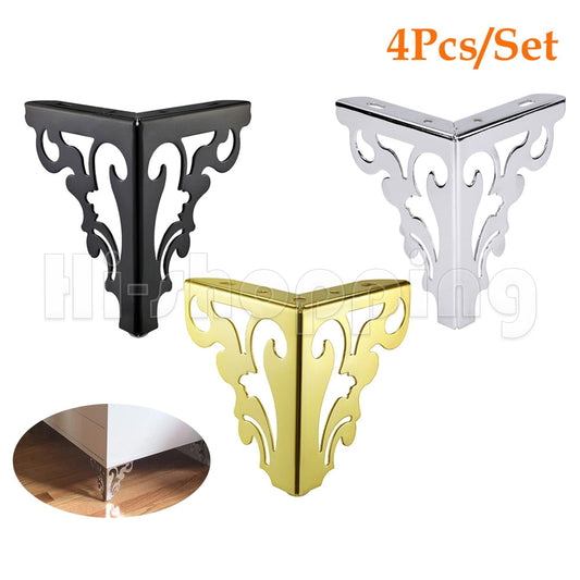 4Pcs/Set Metal Furniture Legs Height 15/12cm Polished Modern Hollow Feet For Sofa Chair Table Cabinet Bed DIY Accessories - Amazhona 