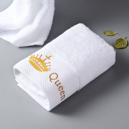 Thick Large Cotton BathWhite Hotel Men And Women Adult Towel - Amazhona 