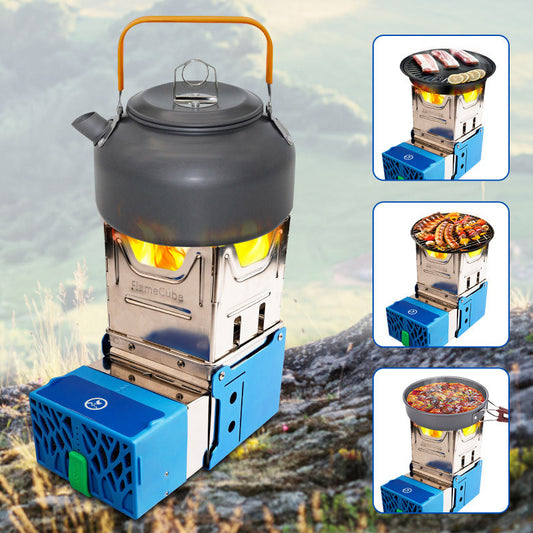 Fire Generator Electric Stove Folding Broiler Wood Stove Camping - Amazhona 