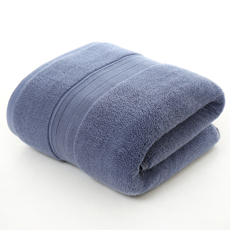 Cotton thickened plain colored bath towel - Amazhona 