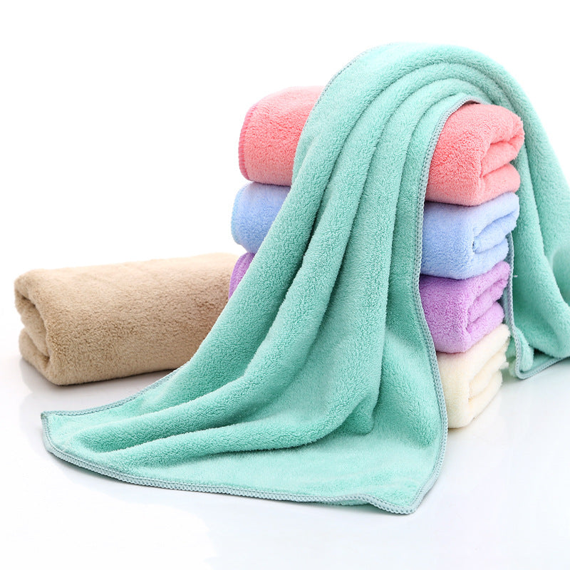 Coral fleece microfiber towel - Amazhona 