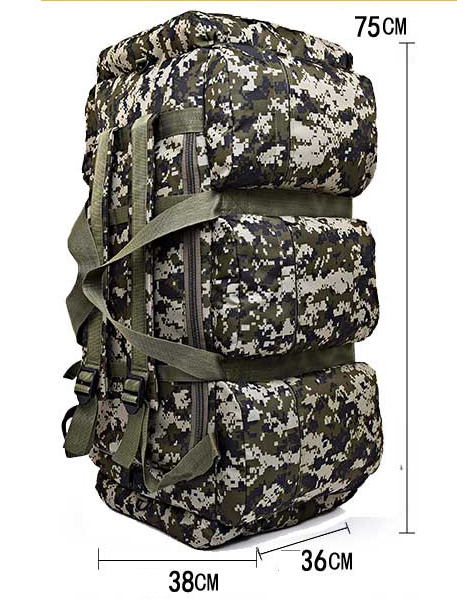 90L Camouflage Outdoor Mountaineering Bag - Amazhona 