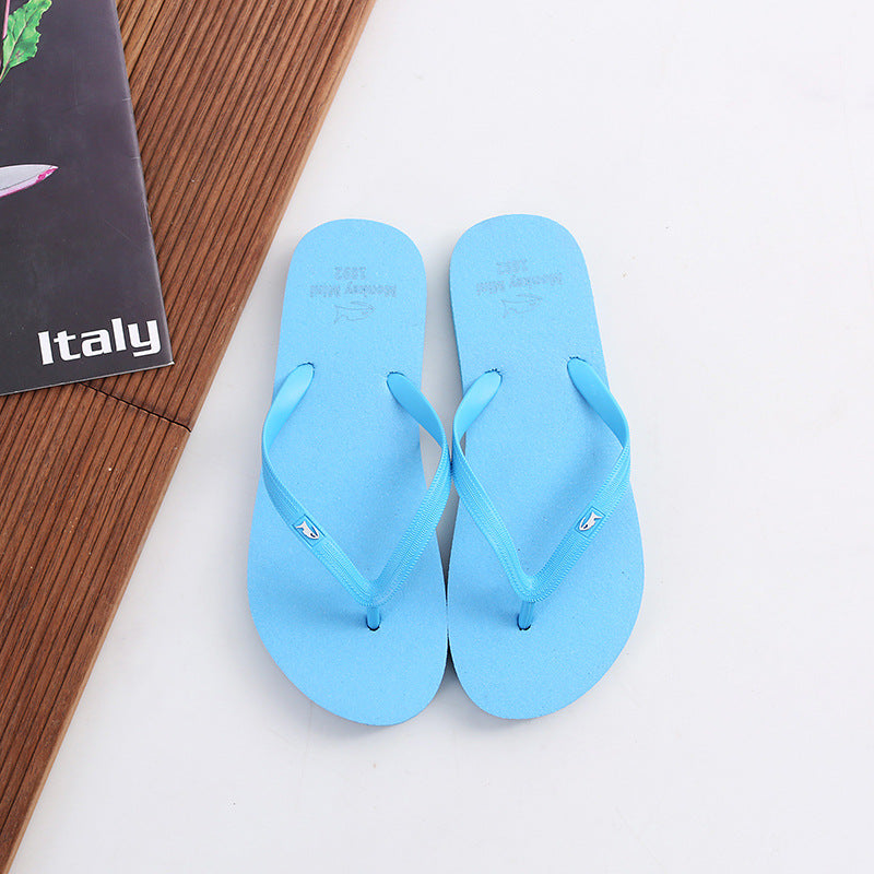 Rubber Solid Color Couple Slippers For Men And Women - Amazhona 