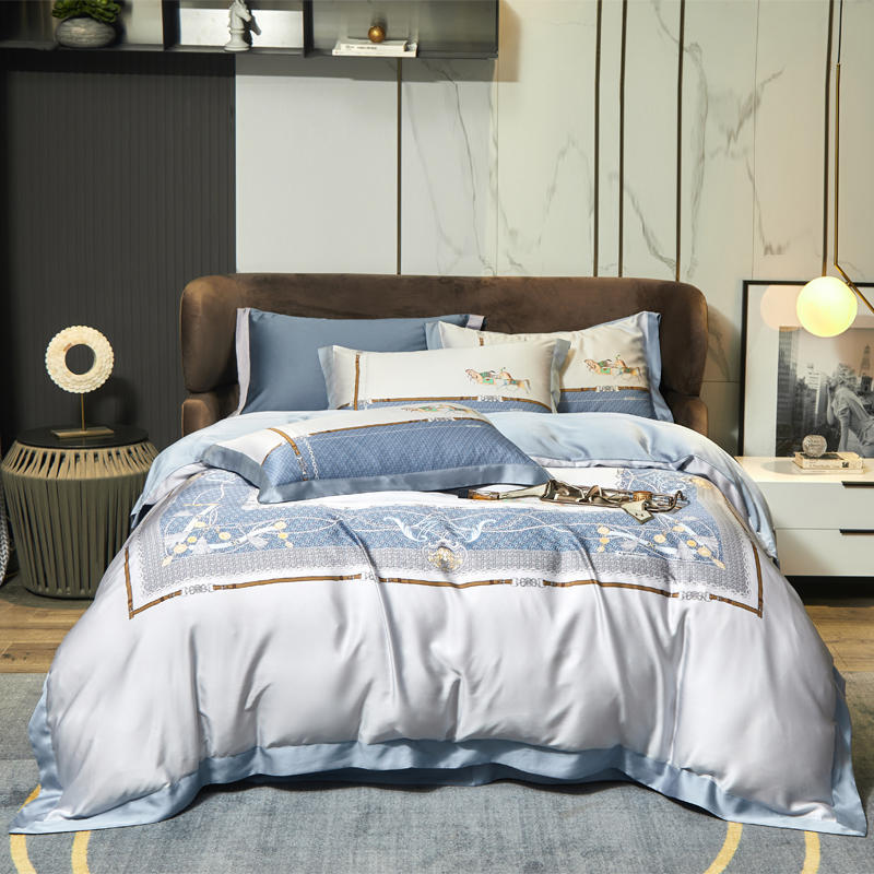 Tencel Four-piece Large Version Series Focus On High-end Bedding - Amazhona 