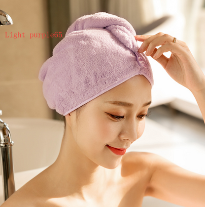 Women's Hair Dryer Cap, Absorbent Dry Hair Towel - Amazhona 