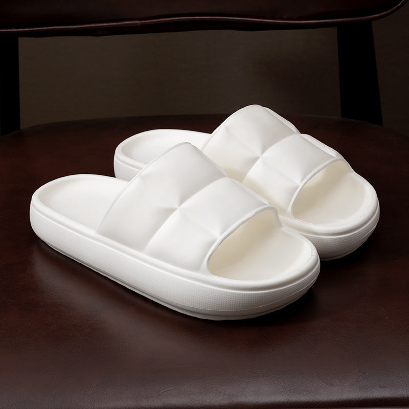 Couple Indoor Shoes Thick-soled EVA Bathroom Slippers - Amazhona 