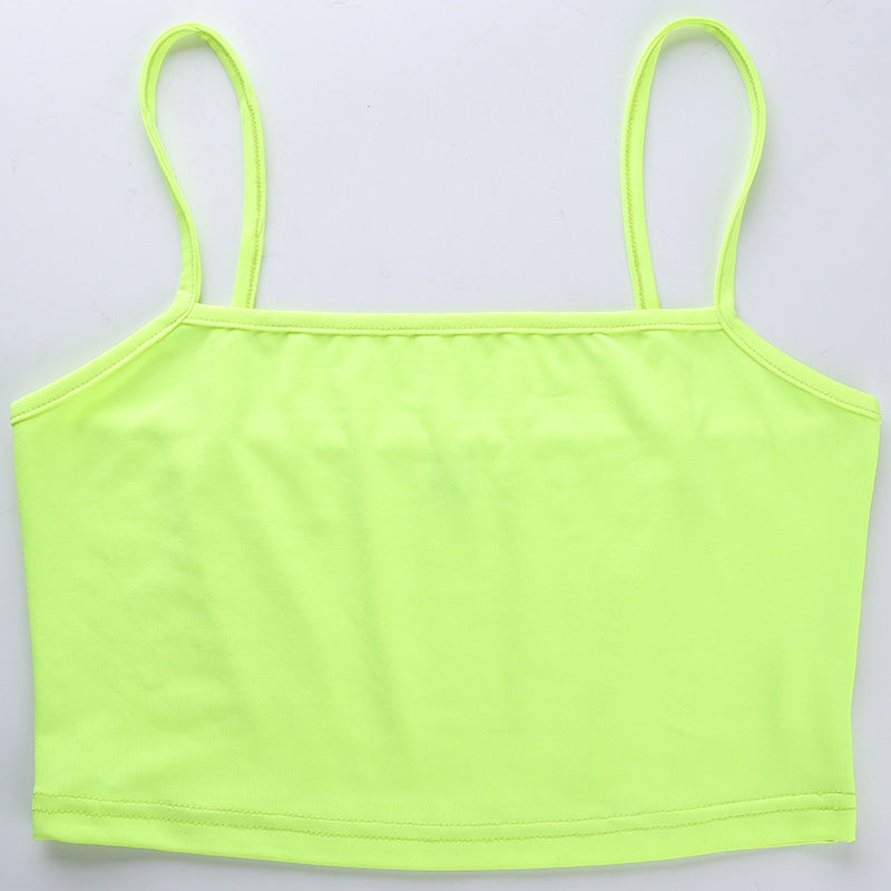 Fluorescent short cropped camisole - Amazhona 