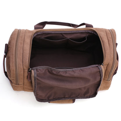 Travel bag student shoulder slung hand bag large capacity travel canvas bag luggage bag - Amazhona 