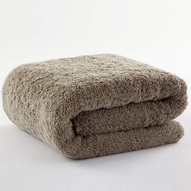 Pure cotton plus towel thickened bath towel - Amazhona 