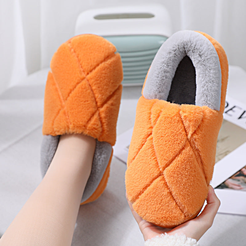 Simple Non-slip Woolen Floor Slippers With Soft Soles - Amazhona 