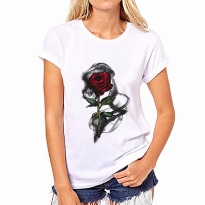 Rose t-shirt - Amazhona 