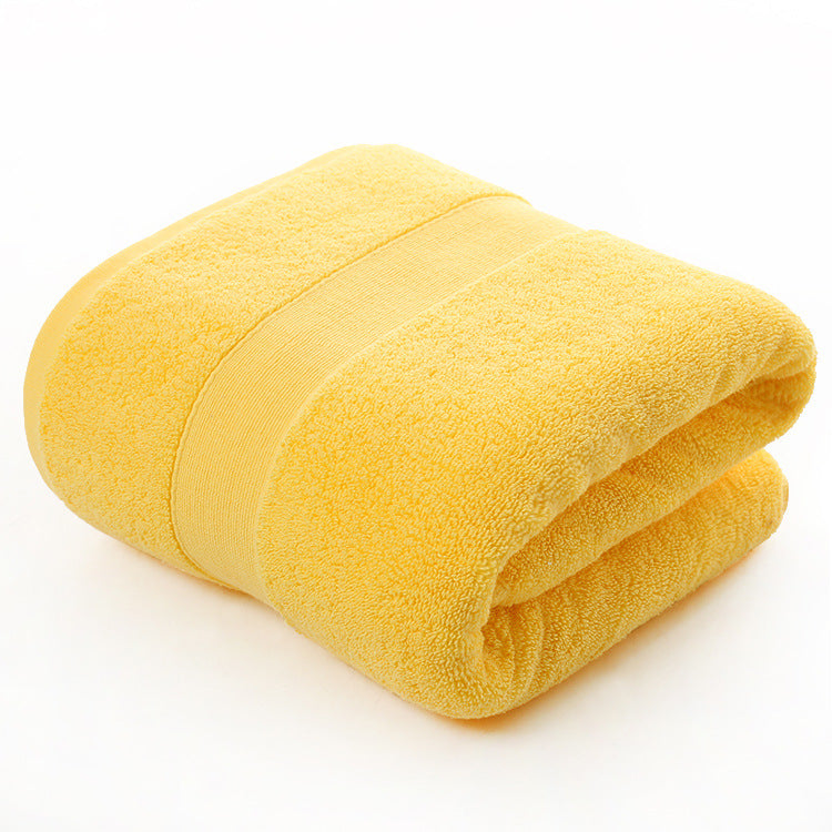 Cotton thickened plain colored bath towel - Amazhona 