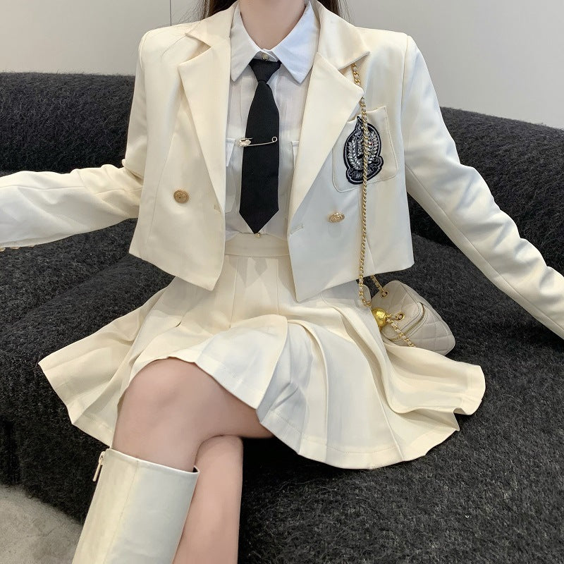 Autumn And Winter Short Jk Uniform Suit - Amazhona 